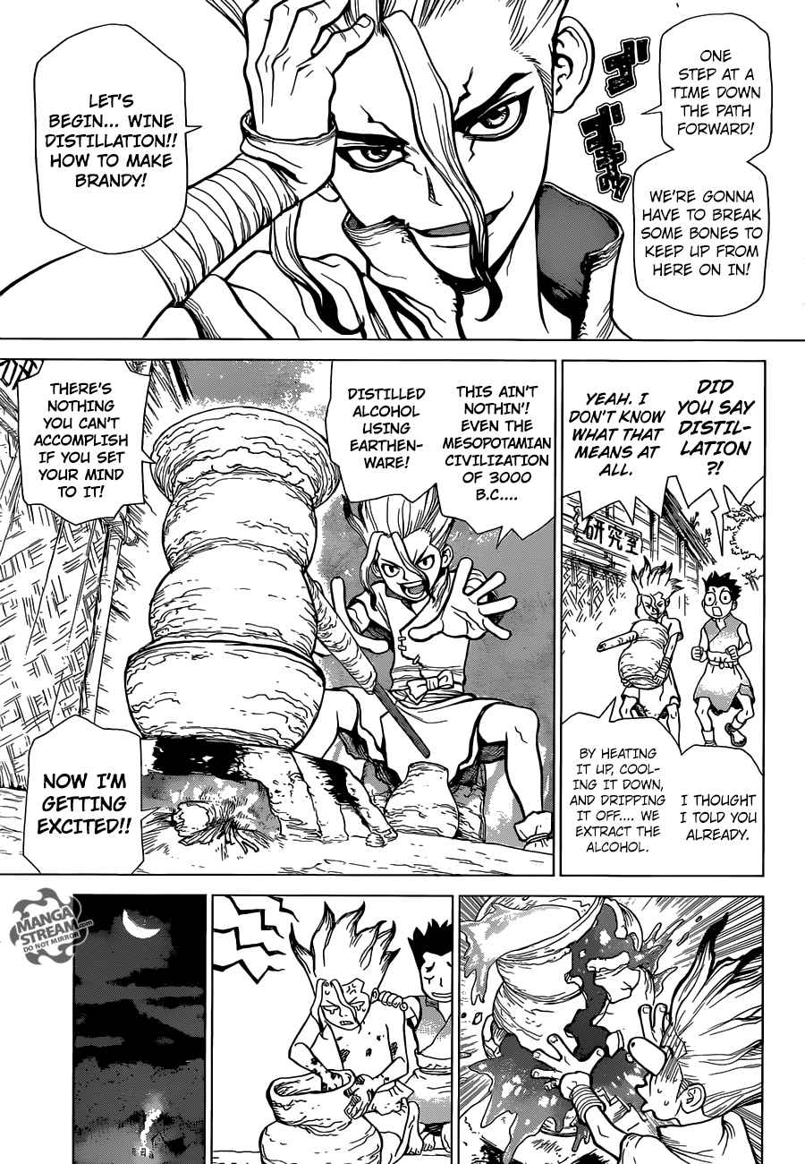 Dr. Stone Manga Chapter 2 page 15 - Fantasy vs Science scene