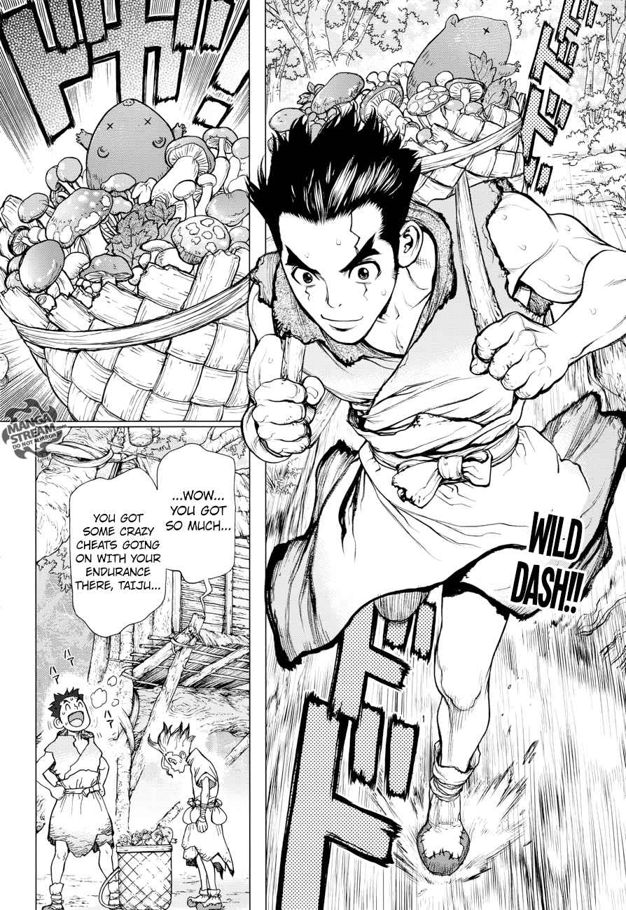 Dr. Stone Manga Chapter 2 page 2 - Fantasy vs Science scene