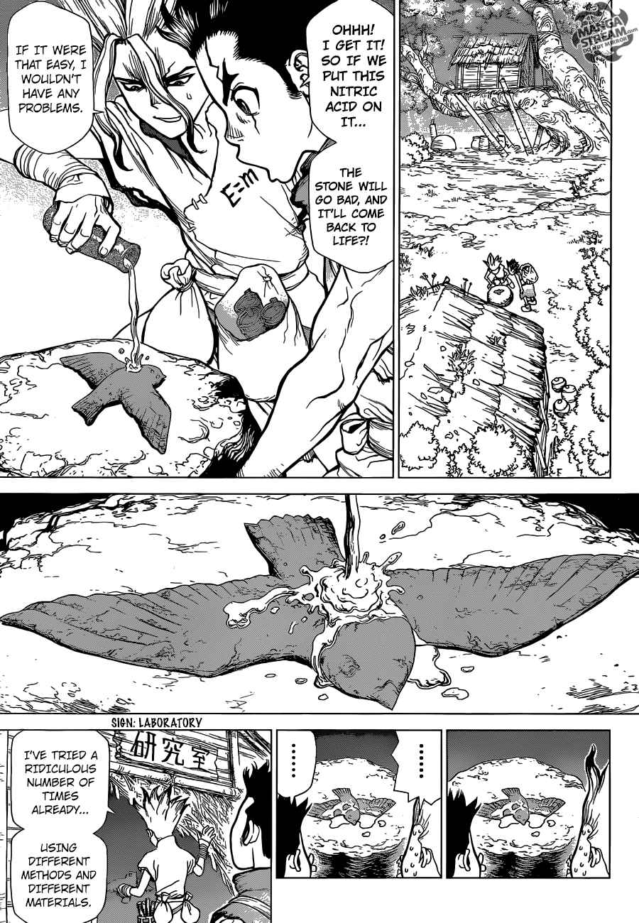 Dr. Stone Manga Chapter 2 page 9 - Fantasy vs Science scene
