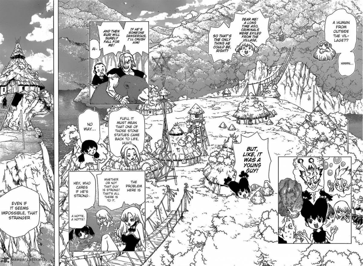 Dr. Stone Manga Chapter 20 page 2 - Stone Road scene