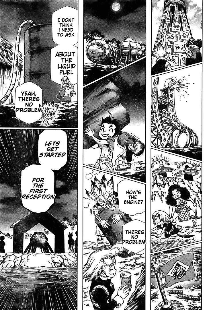 Dr. Stone Manga Chapter 200 page 7 - Future Engine scene