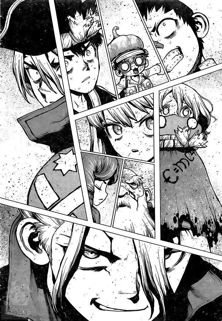 Dr. Stone Manga Chapter 201 page 12 - Morse Talk scene