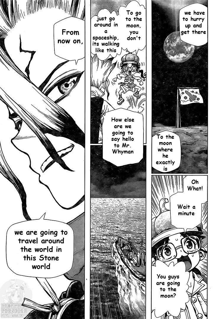 Dr. Stone Manga Chapter 201 page 15 - Morse Talk scene