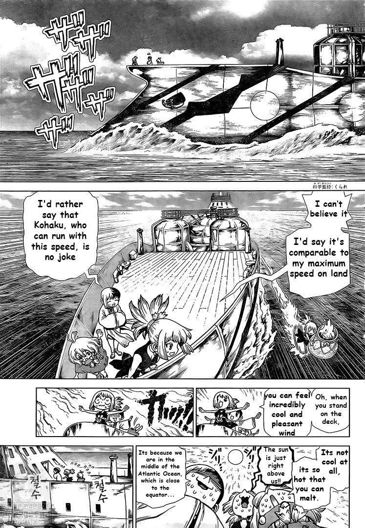 Dr. Stone Manga Chapter 201 page 3 - Morse Talk scene