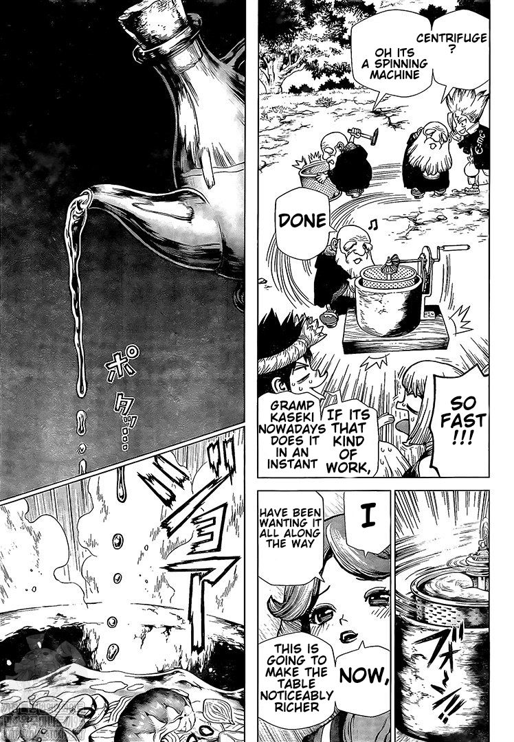 Dr. Stone Manga Chapter 202 page 6 - Ryusui Corp. scene