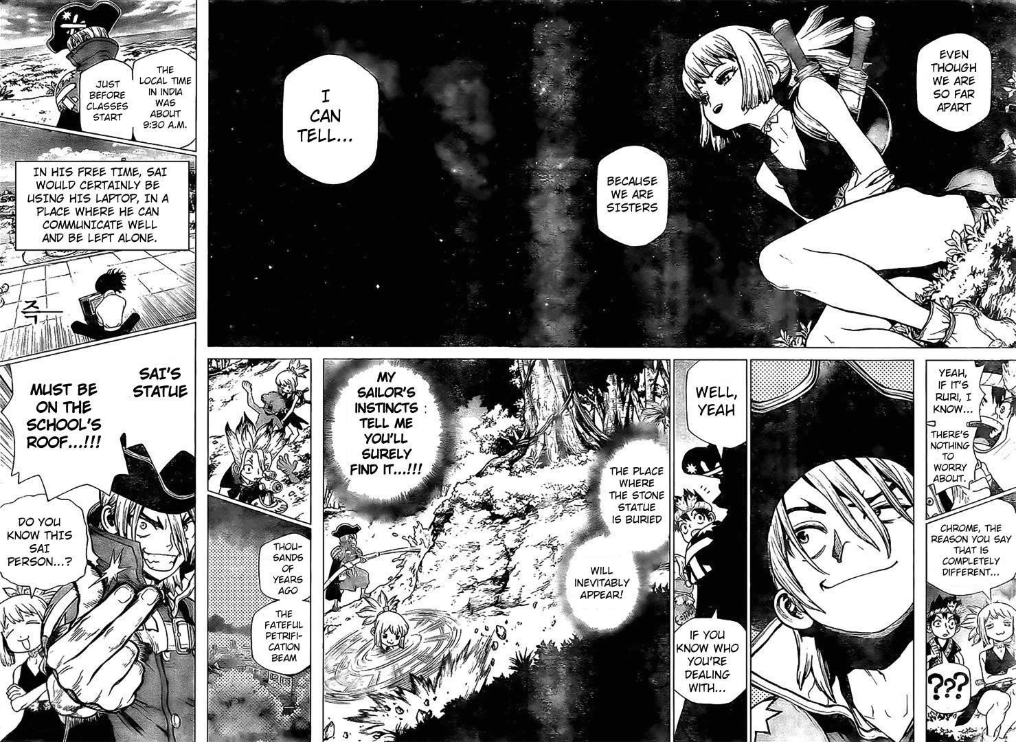 Dr. Stone Manga Chapter 204 page 10 - The Universe is Written in the Language of Mathematics scene