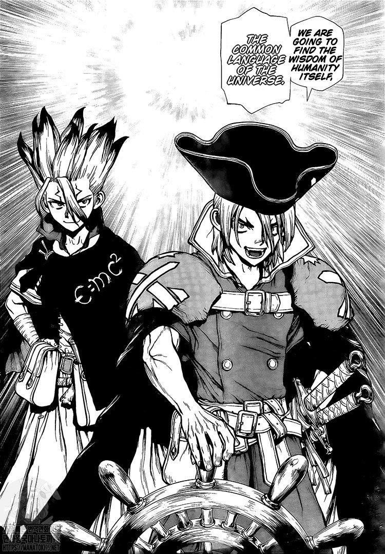 Dr. Stone Manga Chapter 204 page 4 - The Universe is Written in the Language of Mathematics scene