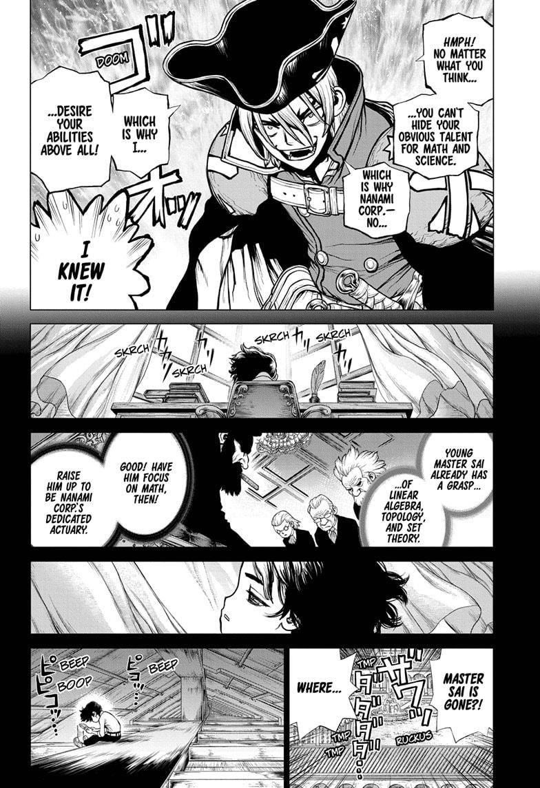 Dr. Stone Manga Chapter 205 page 4 - Universe of Zeroes and Ones scene