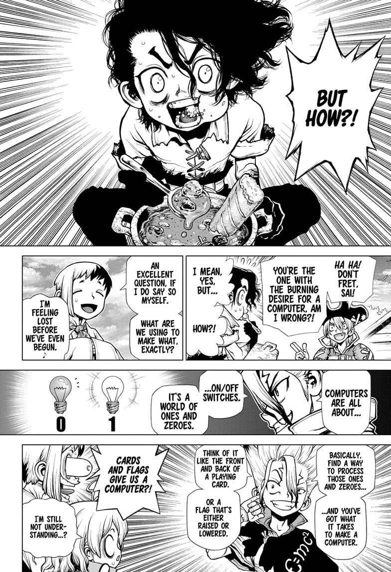 Dr. Stone Manga Chapter 206 page 9 - Dawn of the Computer scene
