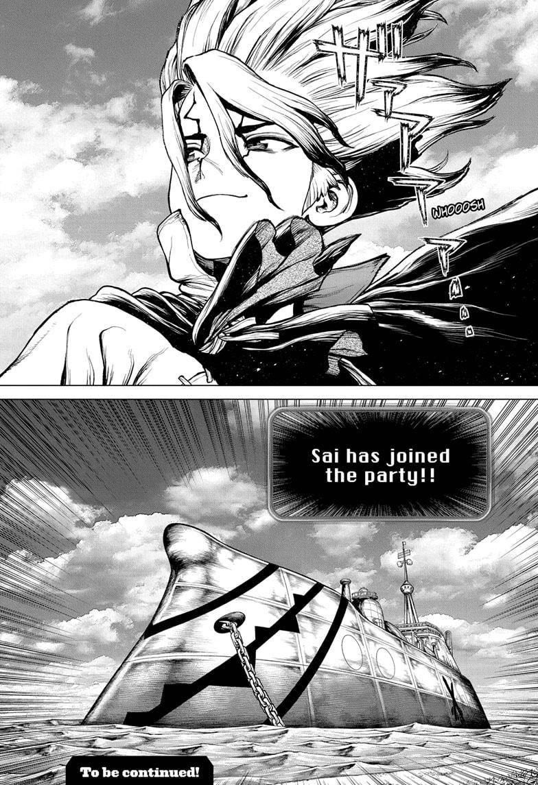 Dr. Stone Manga Chapter 207 page 21 - Linking the Circuit Diagram scene