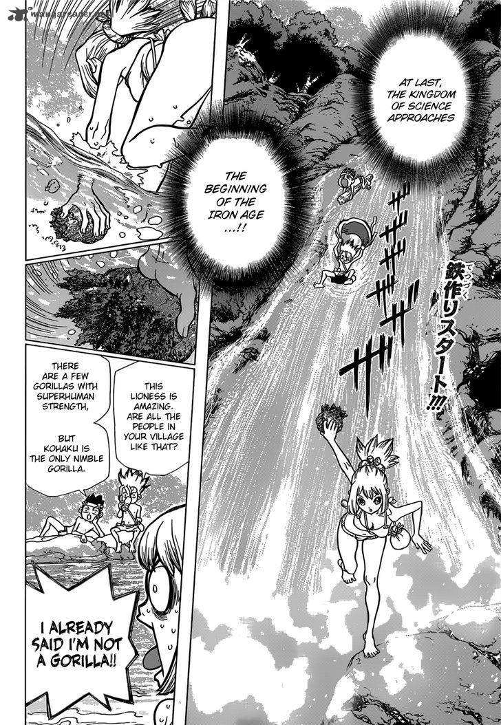 Dr. Stone Manga Chapter 21 page 2 - Dawn of Iron scene