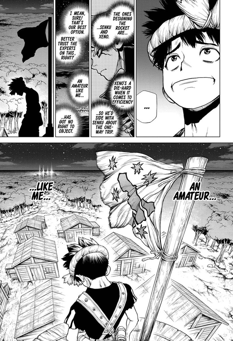 Dr. Stone Manga Chapter 210 page 10 - Not One-Way scene