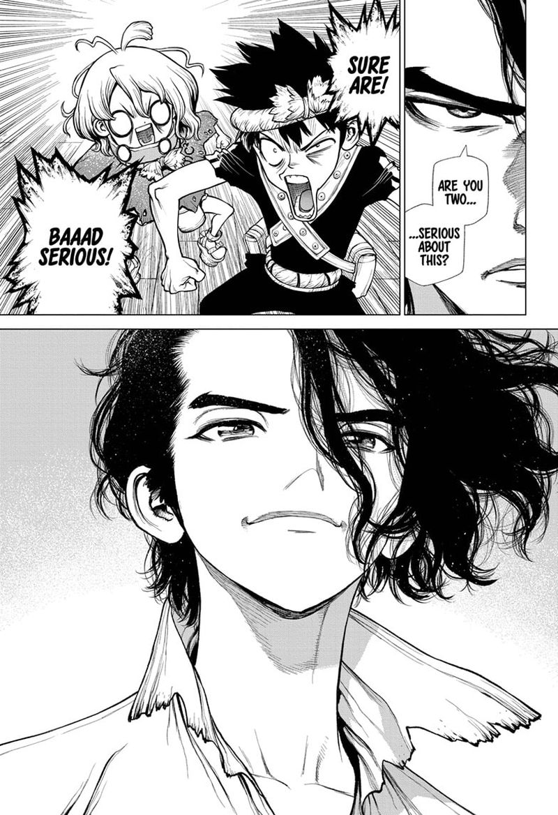 Dr. Stone Manga Chapter 210 page 15 - Not One-Way scene