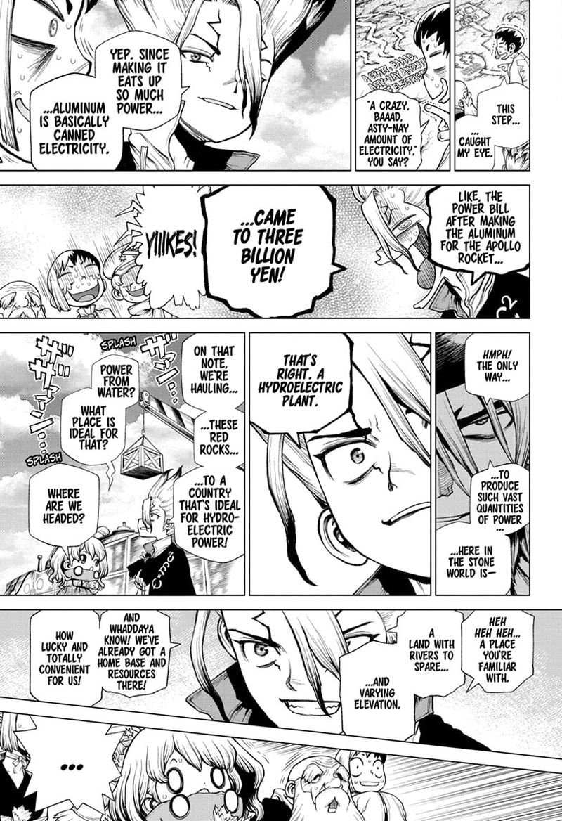 Dr. Stone Manga Chapter 210 page 5 - Not One-Way scene