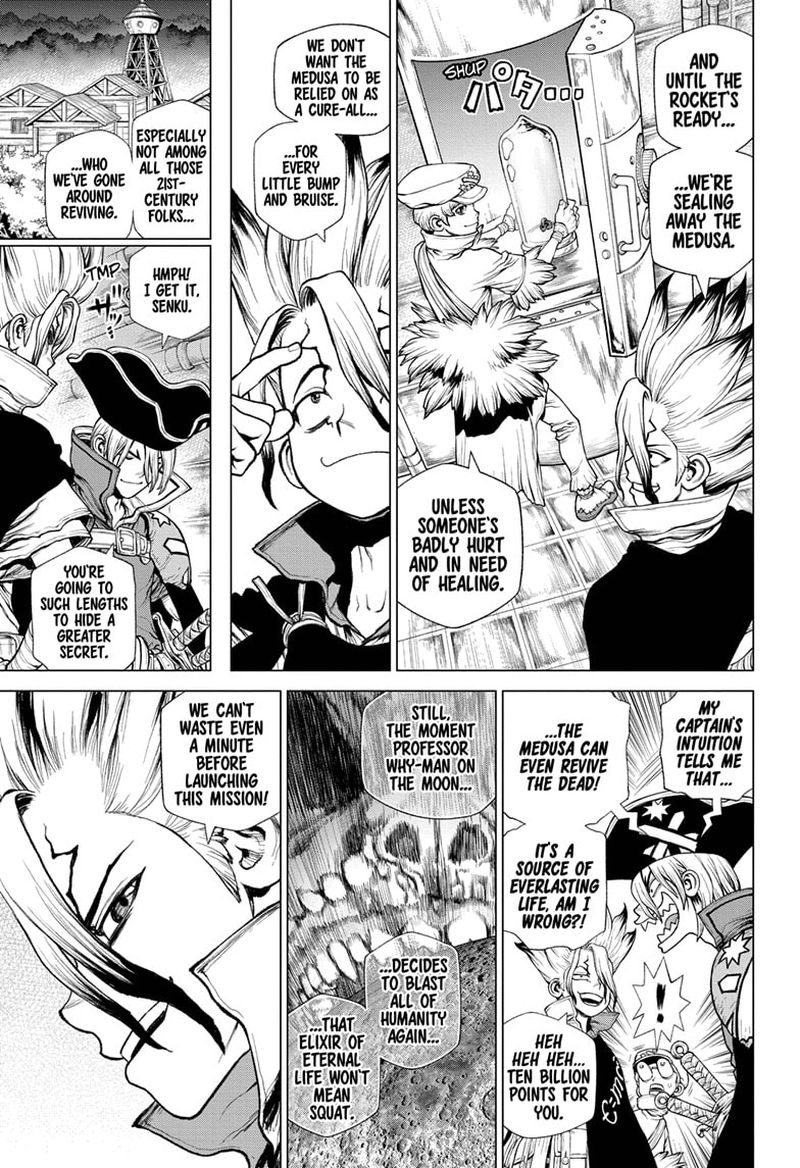 Dr. Stone Manga Chapter 210 page 8 - Not One-Way scene
