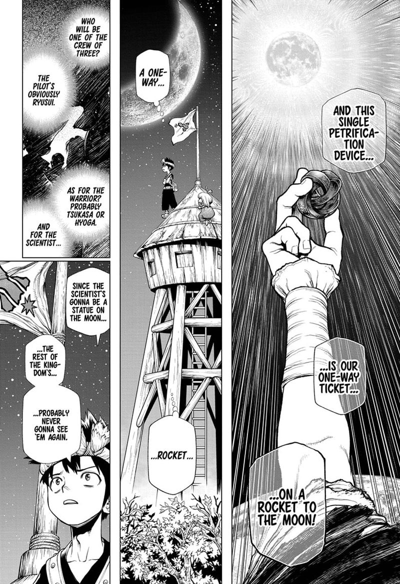 Dr. Stone Manga Chapter 210 page 9 - Not One-Way scene