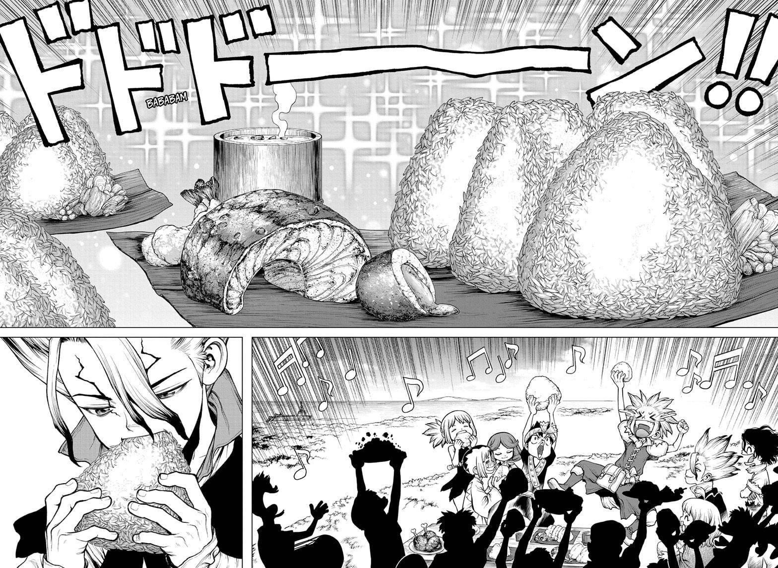 Dr. Stone Manga Chapter 211 page 13 - World Tour for Resources scene