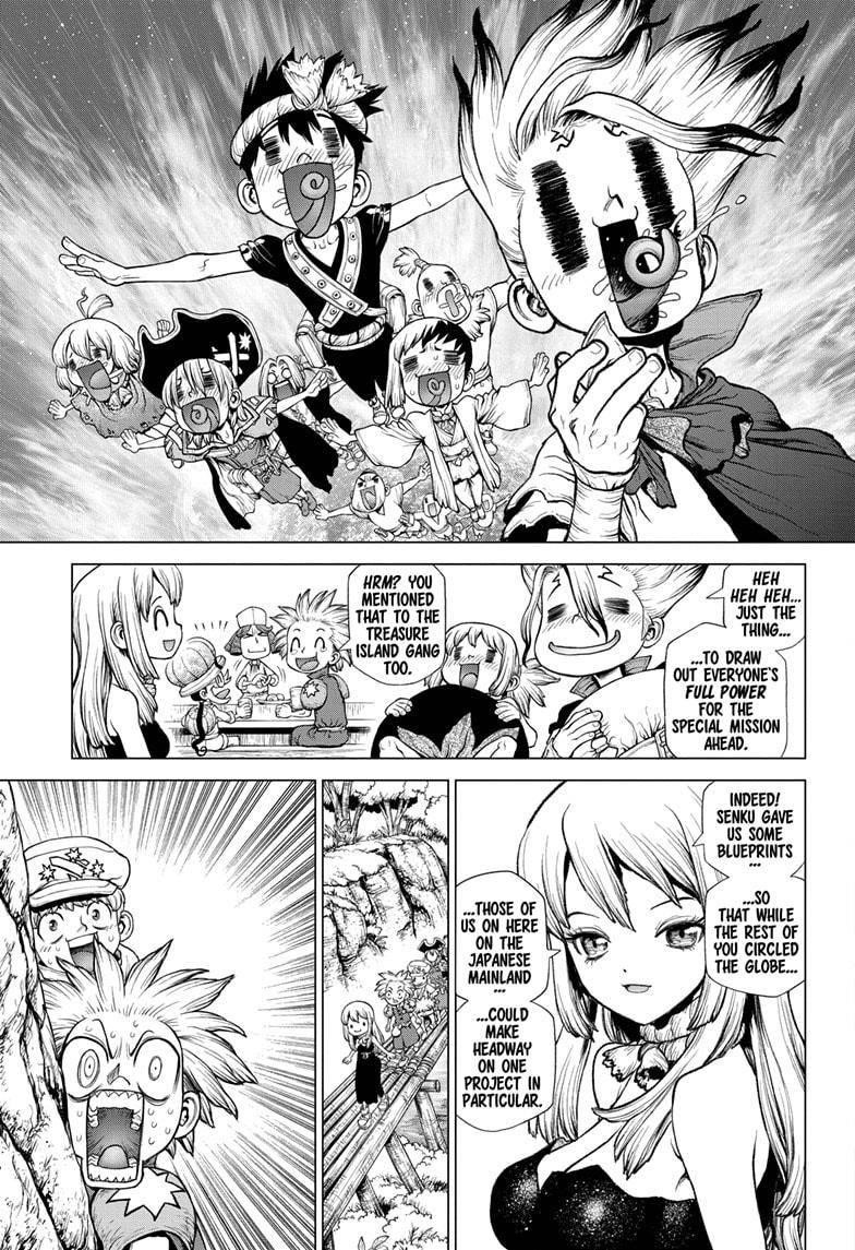 Dr. Stone Manga Chapter 212 page 15 - Final Part: Stone to Space scene