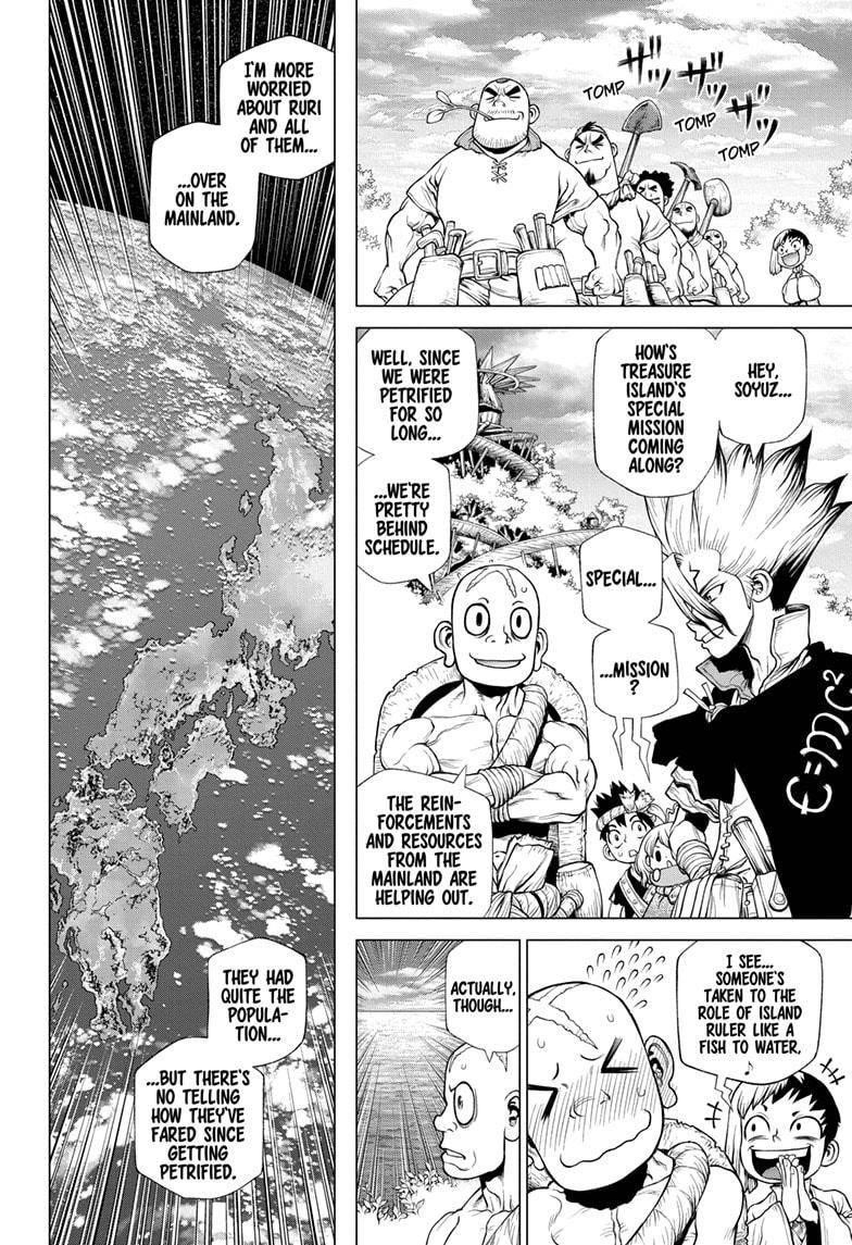 Dr. Stone Manga Chapter 212 page 4 - Final Part: Stone to Space scene
