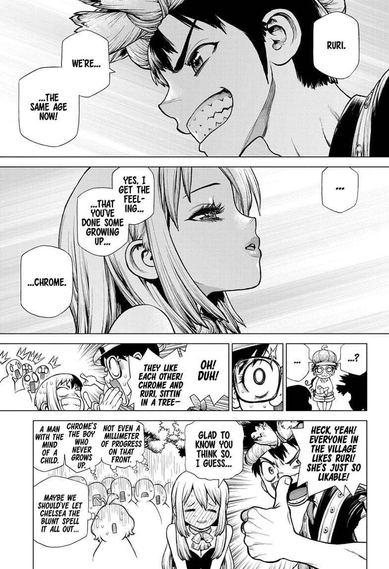 Dr. Stone Manga Chapter 212 page 8 - Final Part: Stone to Space scene