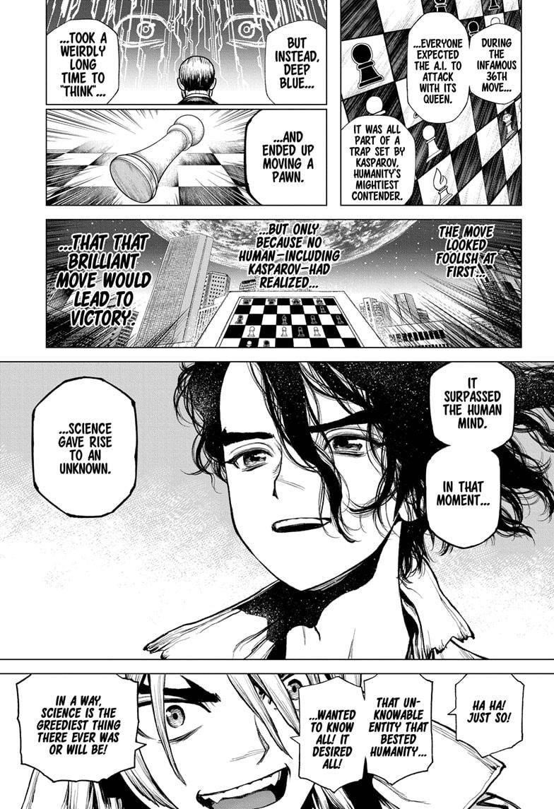 Dr. Stone Manga Chapter 213 page 14 - Unknown Known scene