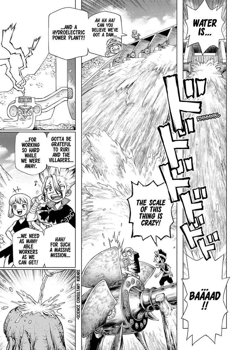 Dr. Stone Manga Chapter 213 page 3 - Unknown Known scene