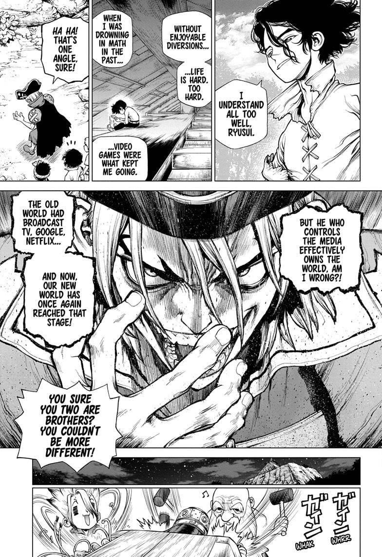 Dr. Stone Manga Chapter 213 page 5 - Unknown Known scene