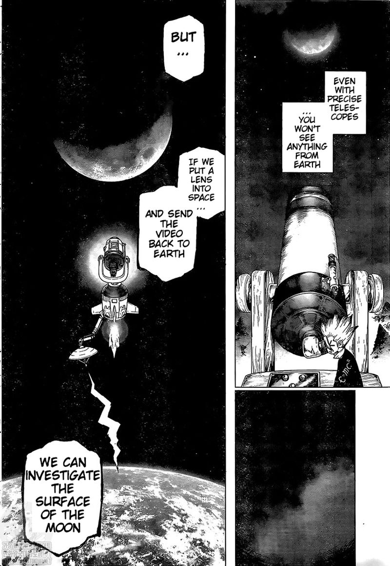 Dr. Stone Manga Chapter 214 page 15 - Stone World's Earth Defense Force scene