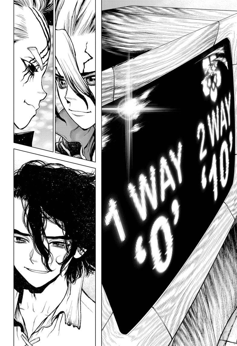 Dr. Stone Manga Chapter 217 page 15 - Science Underdogs scene