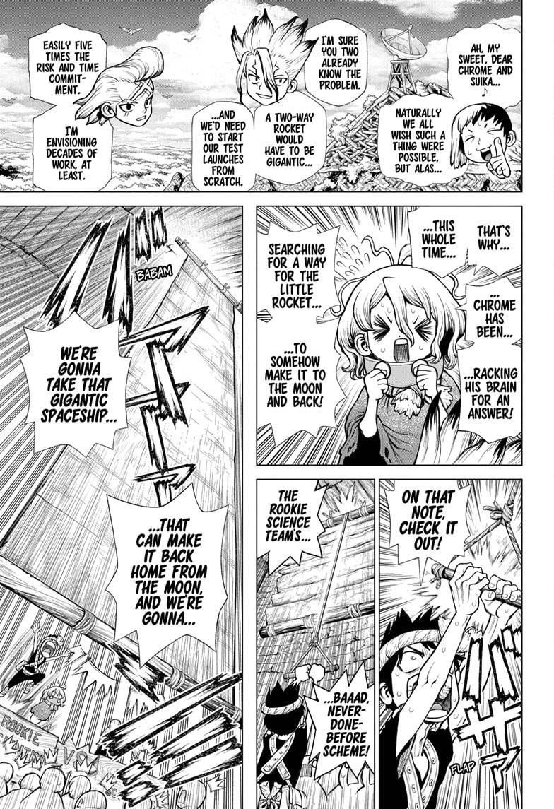 Dr. Stone Manga Chapter 217 page 6 - Science Underdogs scene
