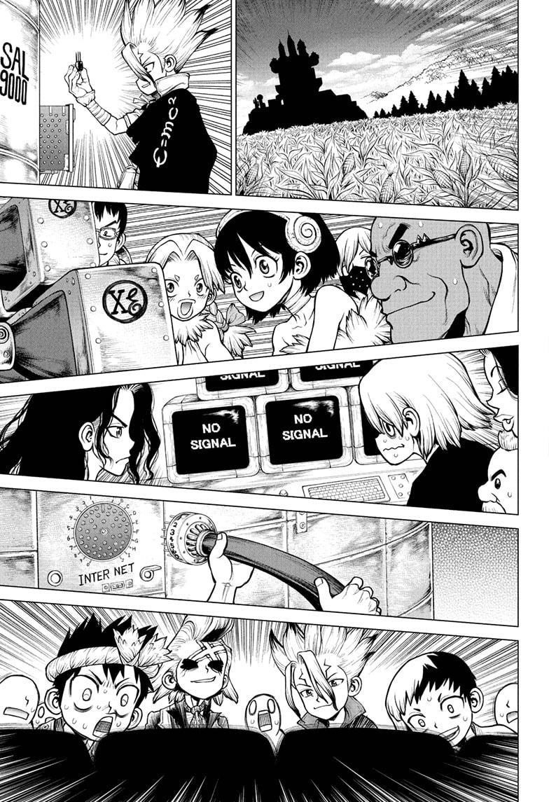 Dr. Stone Manga Chapter 218 page 10 - WWW scene