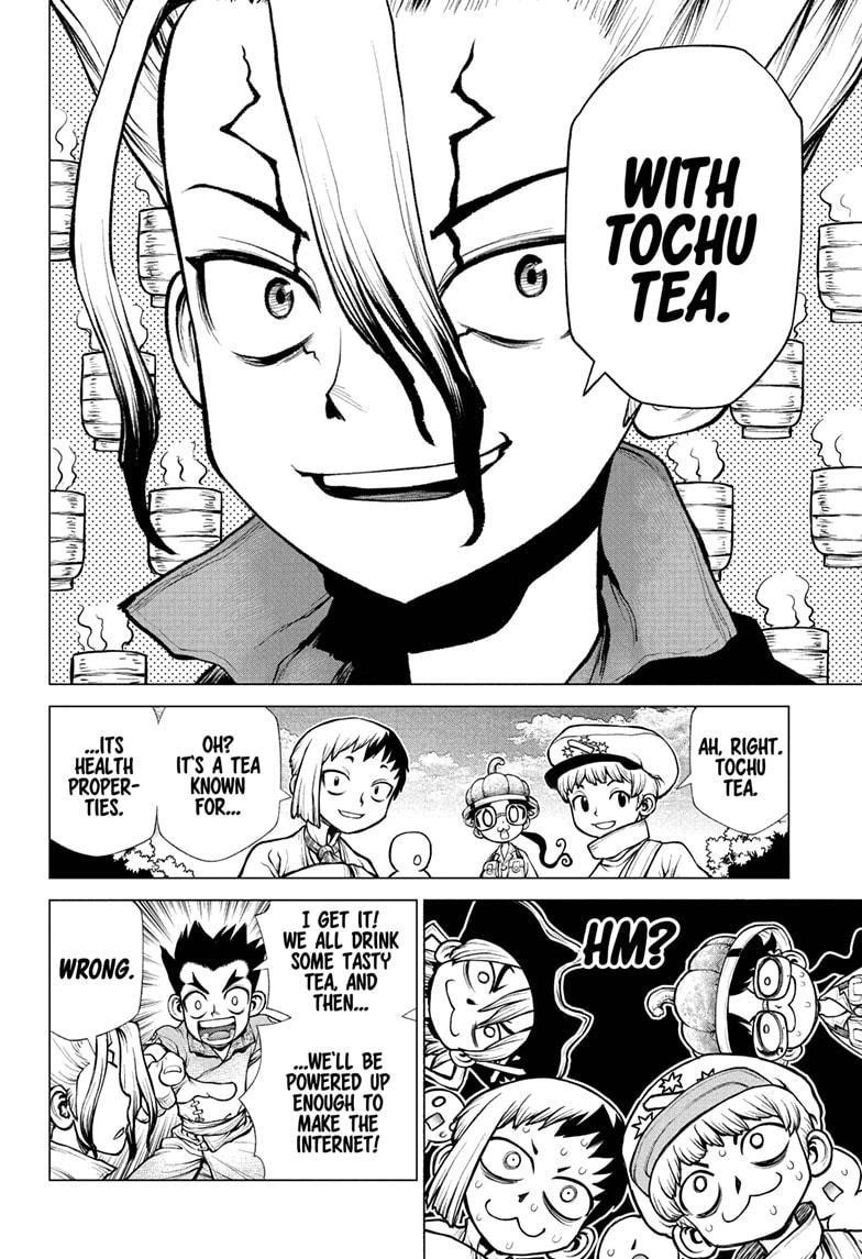 Dr. Stone Manga Chapter 218 page 2 - WWW scene