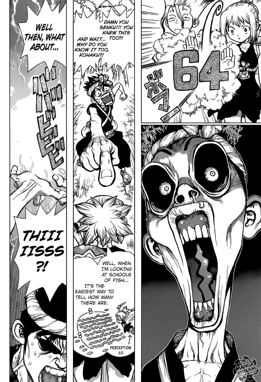 Dr. Stone Manga Chapter 22 page 21 - Survival Gourmet scene