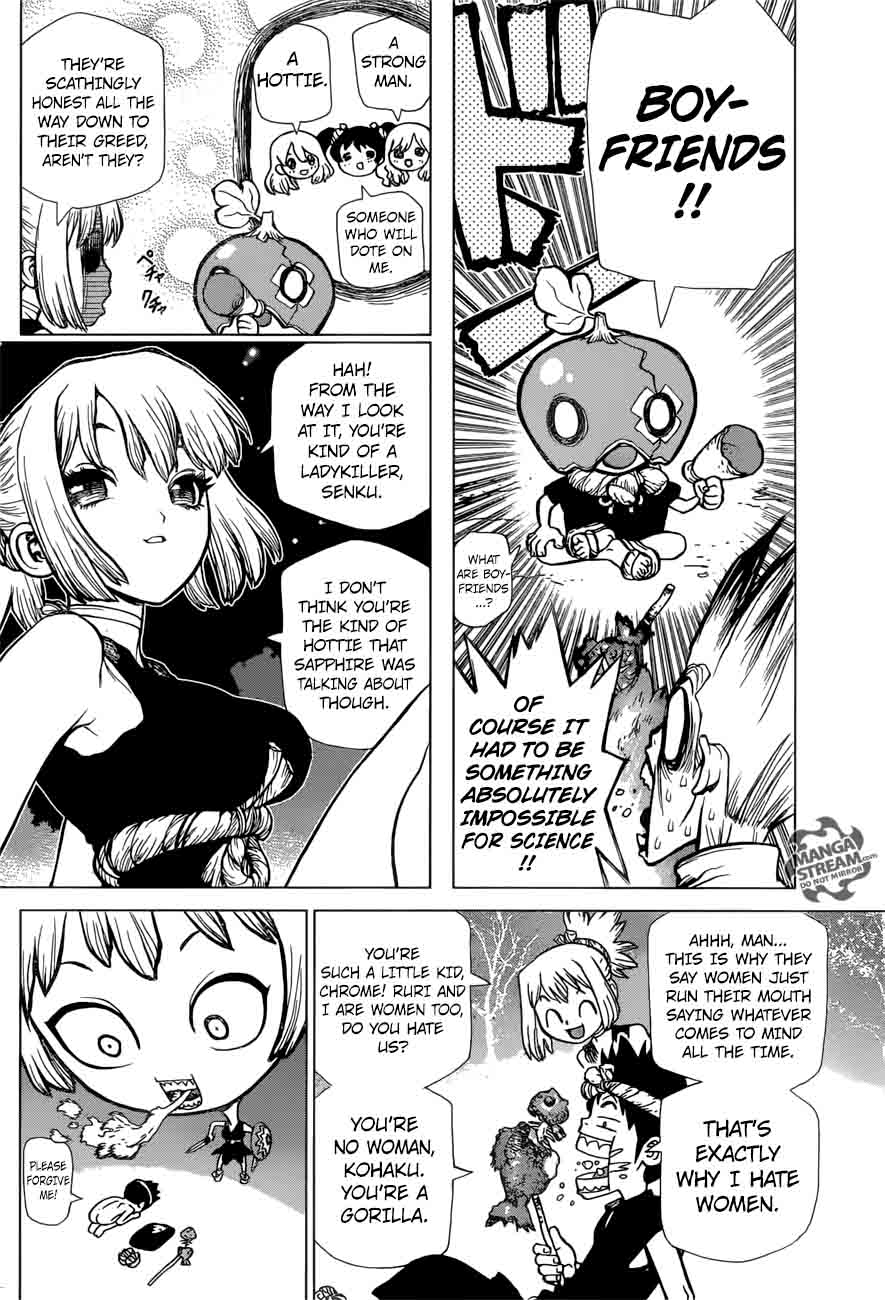 Dr. Stone Manga Chapter 22 page 6 - Survival Gourmet scene