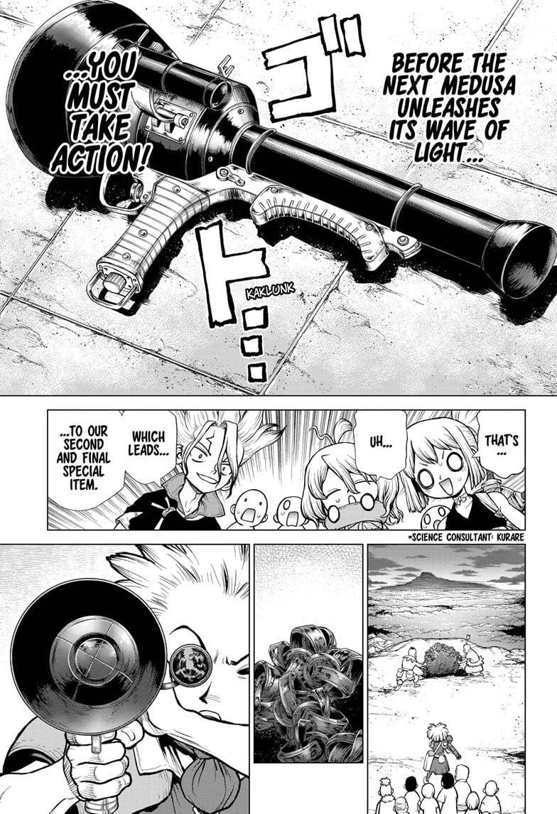Dr. Stone Manga Chapter 220 page 11 - A Desire for All scene