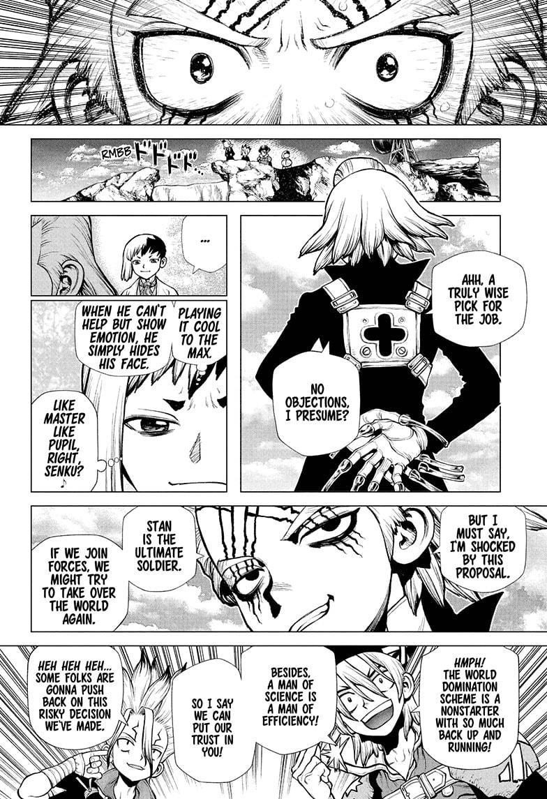 Dr. Stone Manga Chapter 221 page 6 - Entrusting It All scene