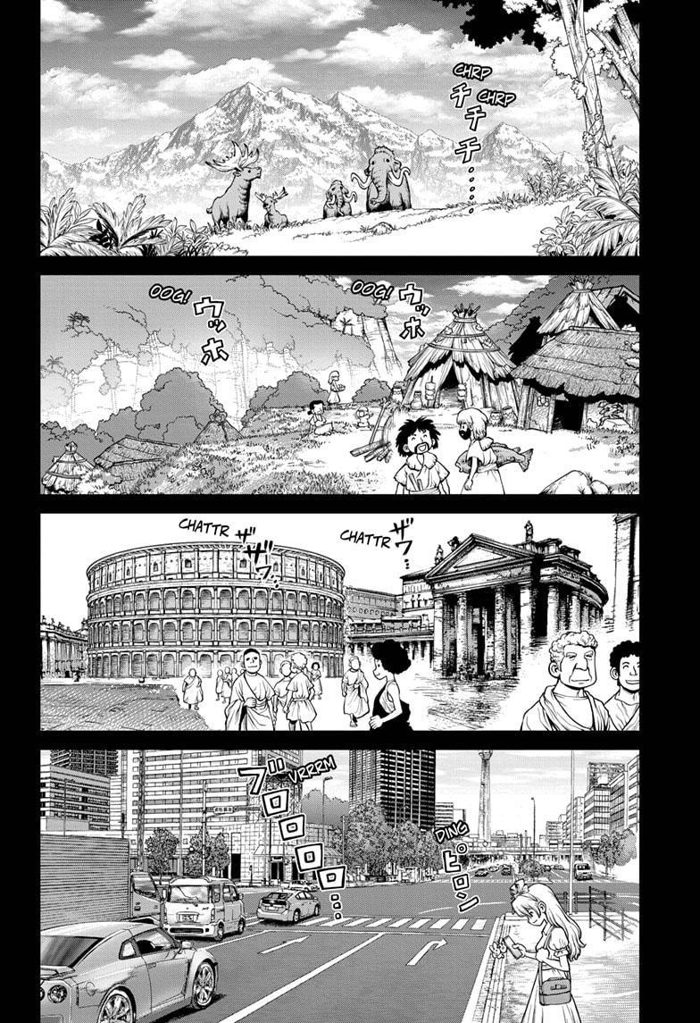 Dr. Stone Manga Chapter 224 page 2 - In Space scene