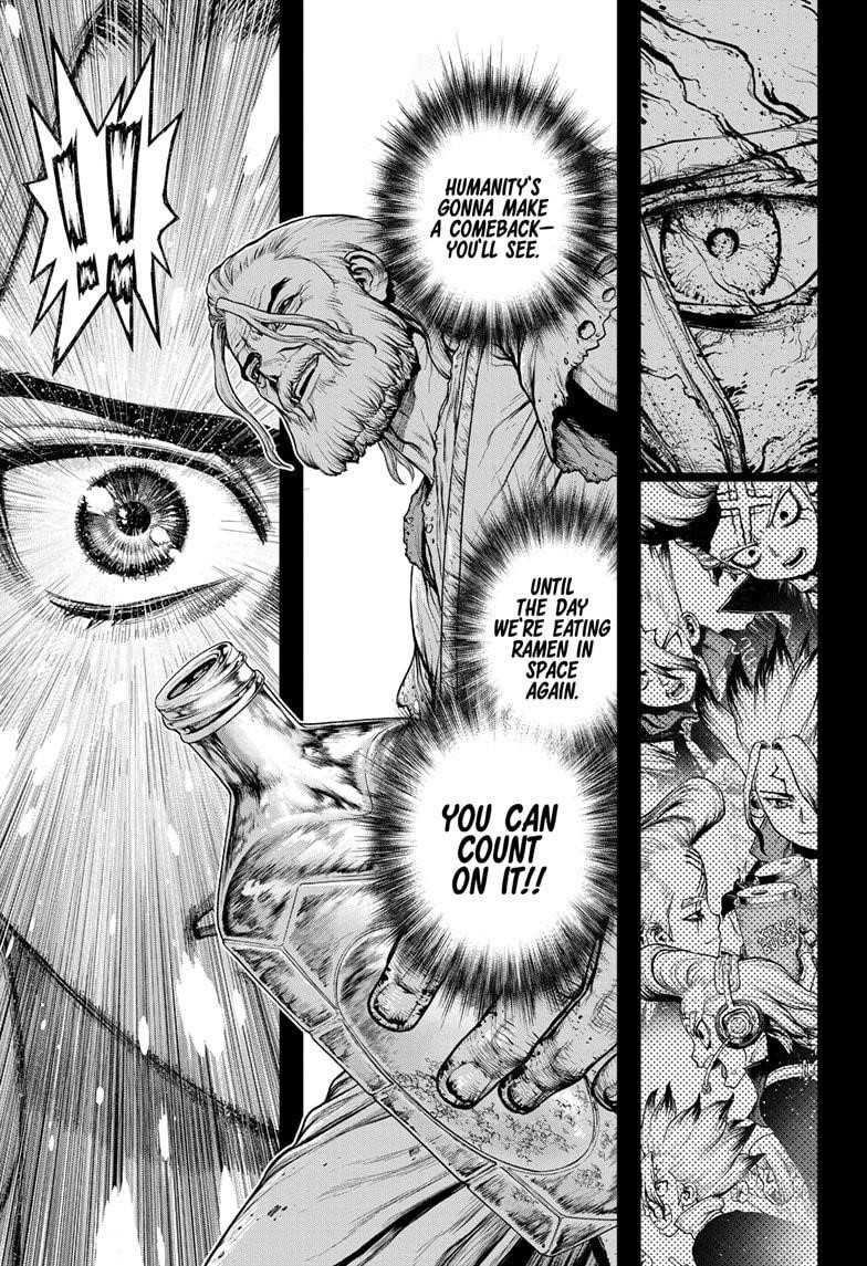 Dr. Stone Manga Chapter 224 page 5 - In Space scene