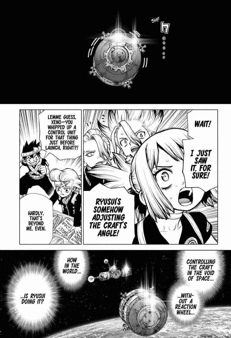 Dr. Stone Manga Chapter 225 page 14 - Docking scene