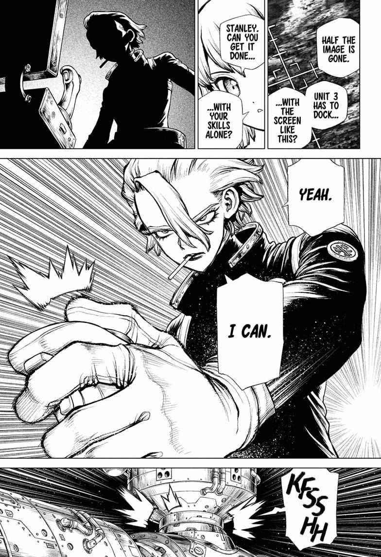 Dr. Stone Manga Chapter 225 page 5 - Docking scene