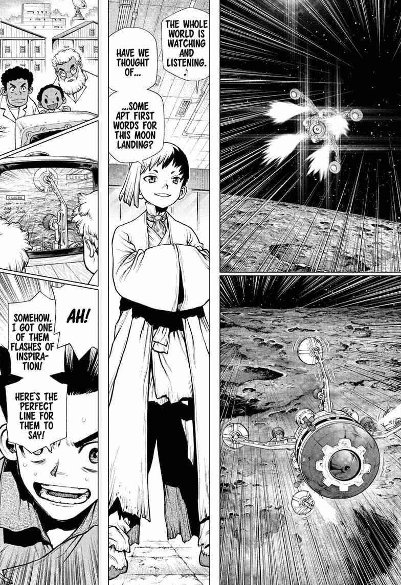 Dr. Stone Manga Chapter 226 page 14 - Giant Step scene