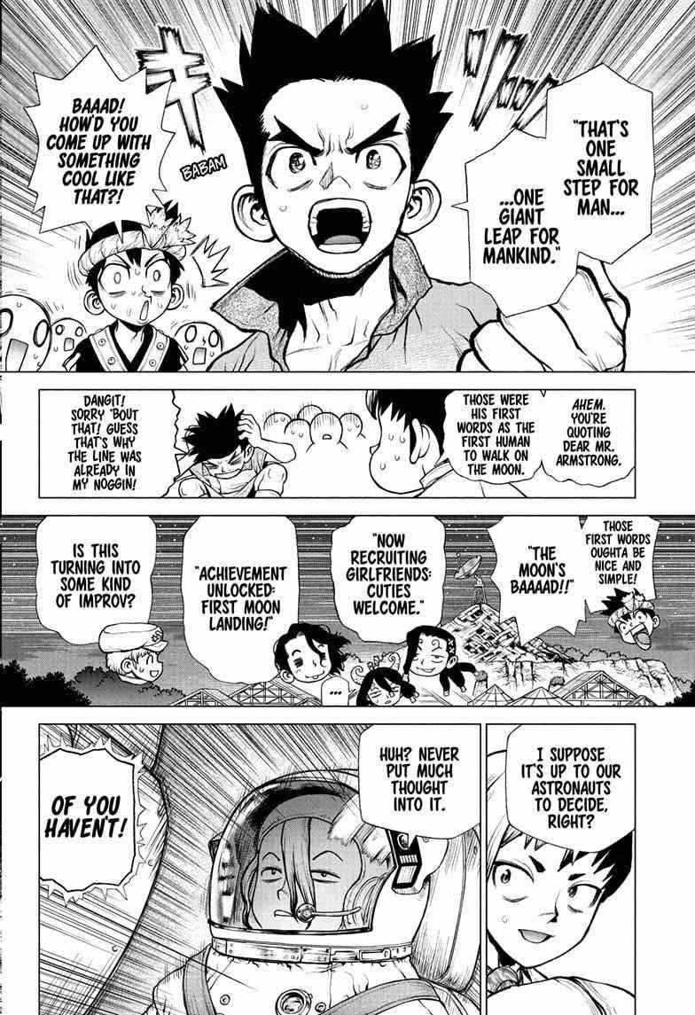 Dr. Stone Manga Chapter 226 page 15 - Giant Step scene