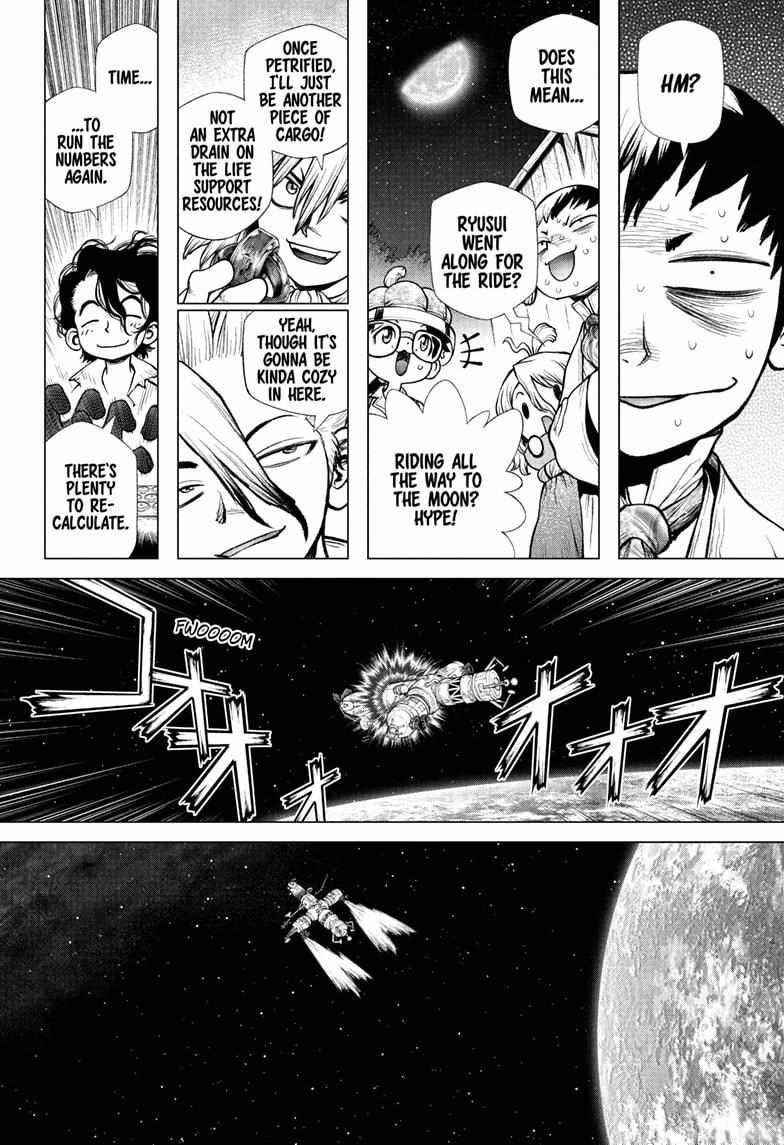 Dr. Stone Manga Chapter 226 page 4 - Giant Step scene