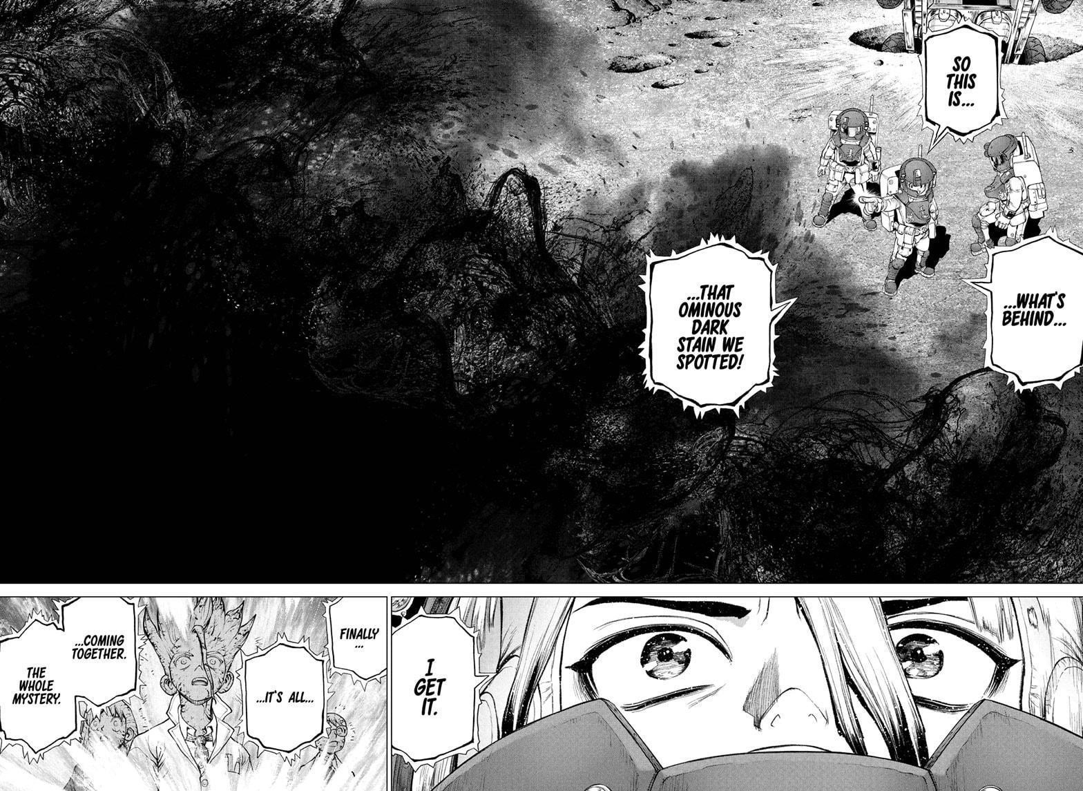 Dr. Stone Manga Chapter 227 page 15 - It Was You scene