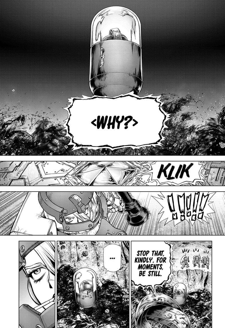 Dr. Stone Manga Chapter 228 page 13 - Life Stone scene