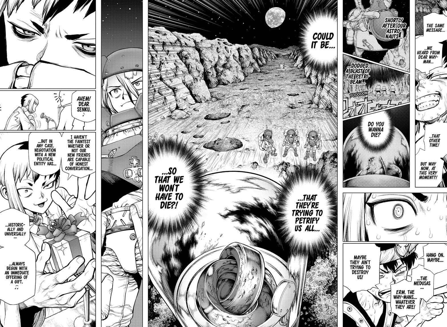 Dr. Stone Manga Chapter 228 page 9 - Life Stone scene