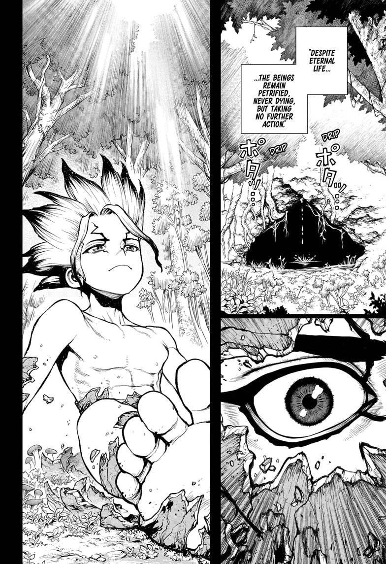 Dr. Stone Manga Chapter 229 page 13 - Why-Man scene