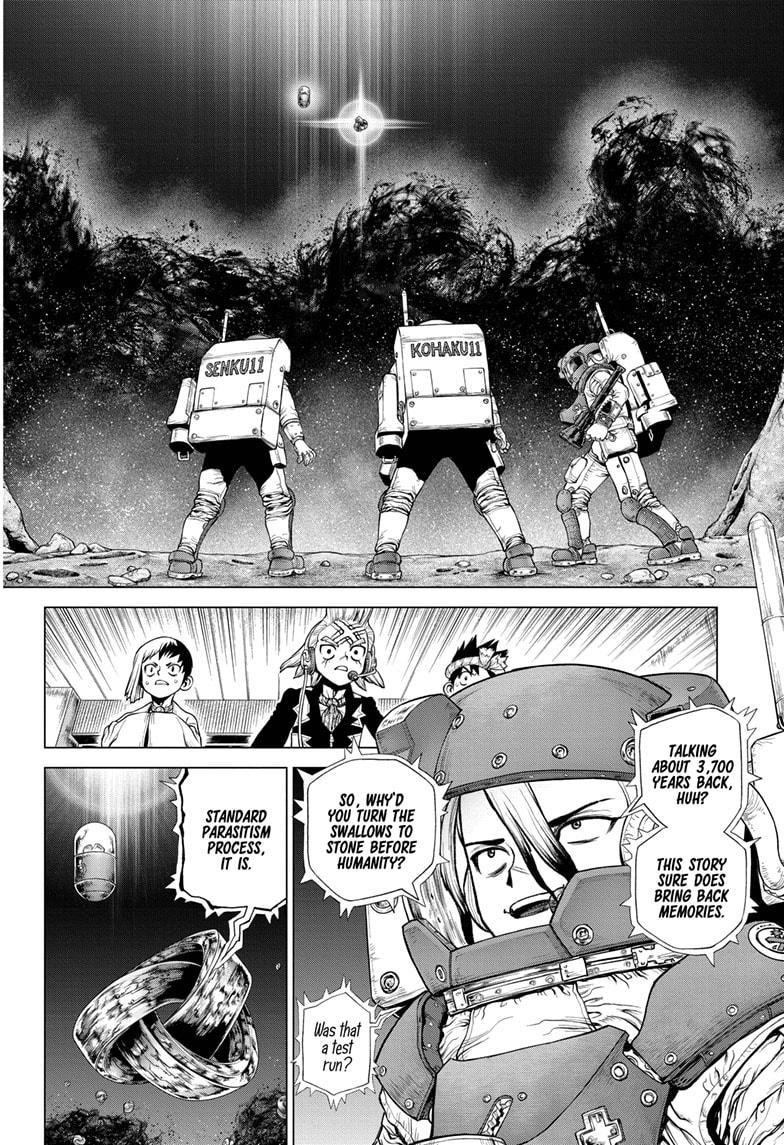 Dr. Stone Manga Chapter 229 page 4 - Why-Man scene