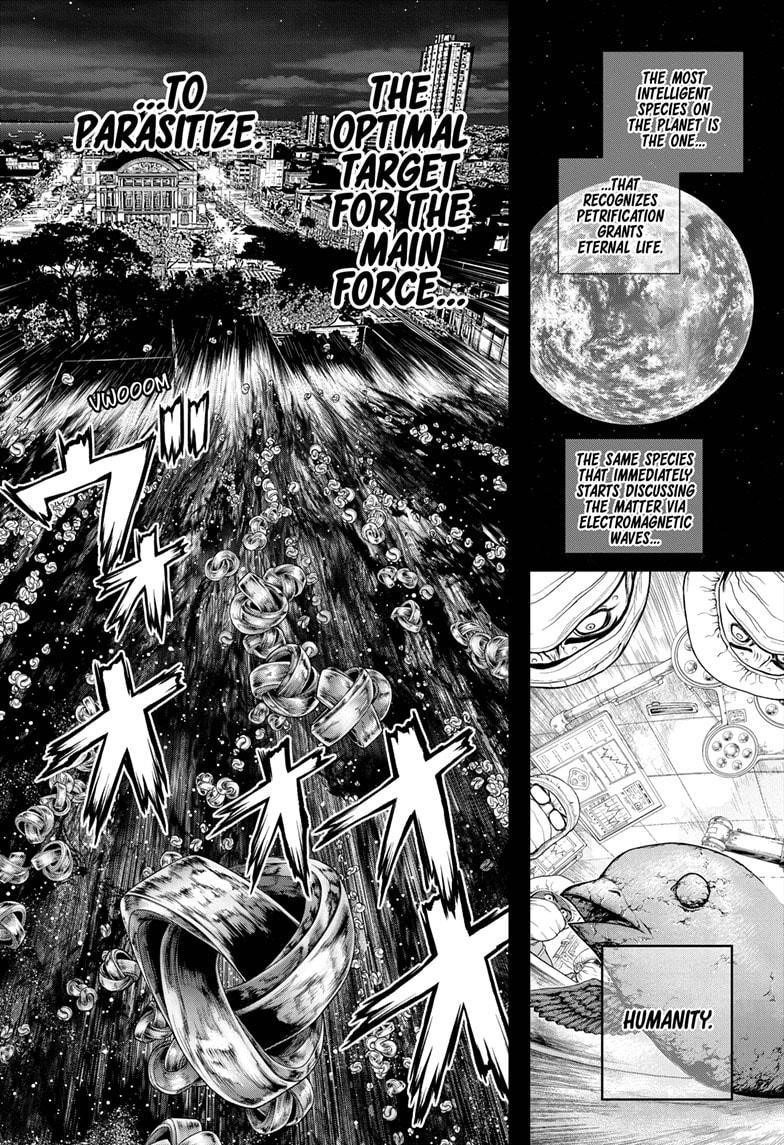 Dr. Stone Manga Chapter 229 page 7 - Why-Man scene