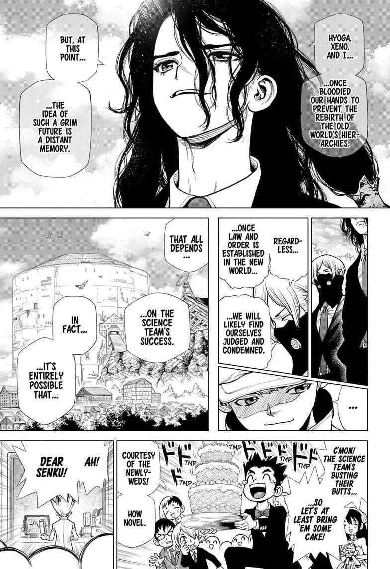 Dr. Stone Manga Chapter 232 page 11 - Final Chapter: Dr. STONE [END] scene